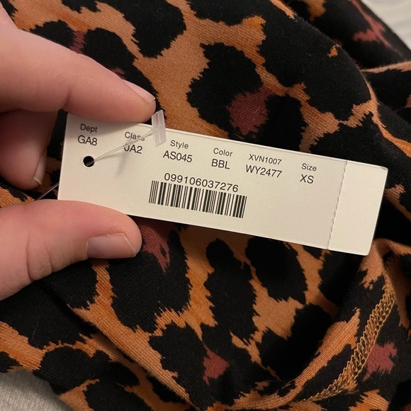 NWT J CREW High Rise 7/8 Leggings in Leopard, Size XS - Picture 5 of 7